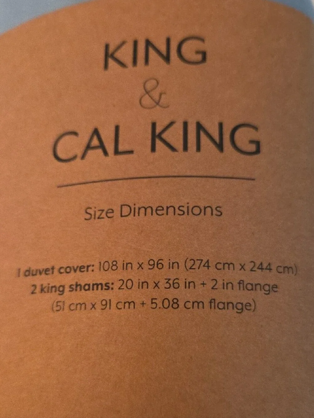 Premium KING/CAL KING Duvet Cover Set in Light Blue - 3-Piece